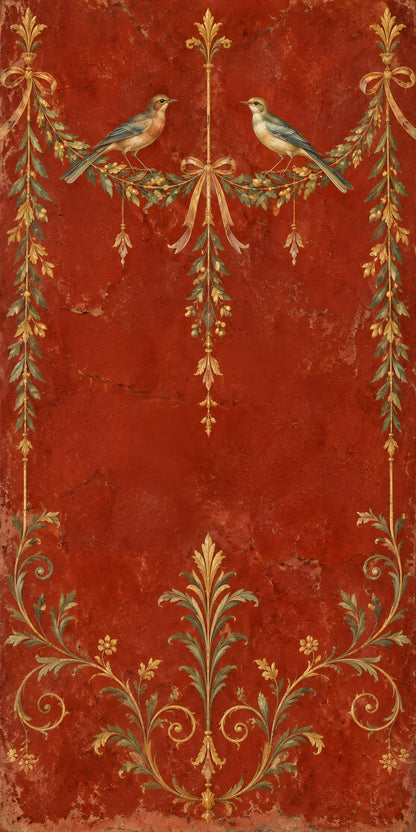 Pompeii Fresco fridge wrap full design