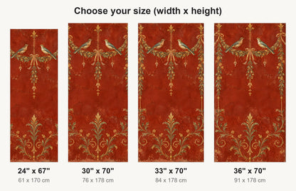Pompeii Fresco fridge wrap available sizes 24, 30, 33 and 36 inch