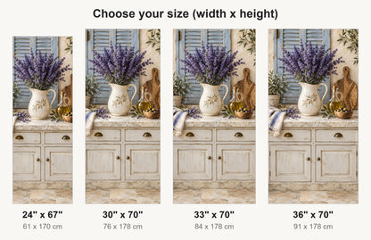 Provence Lavender Kitchen fridge wrap available sizes 24, 30, 33 and 36 inch