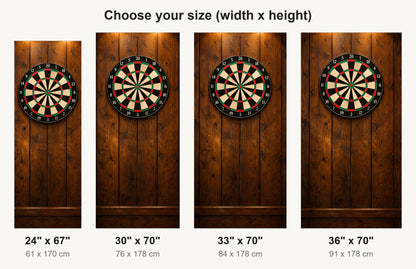 Pub Dartboard fridge wrap available sizes 24, 30, 33 and 36 inch