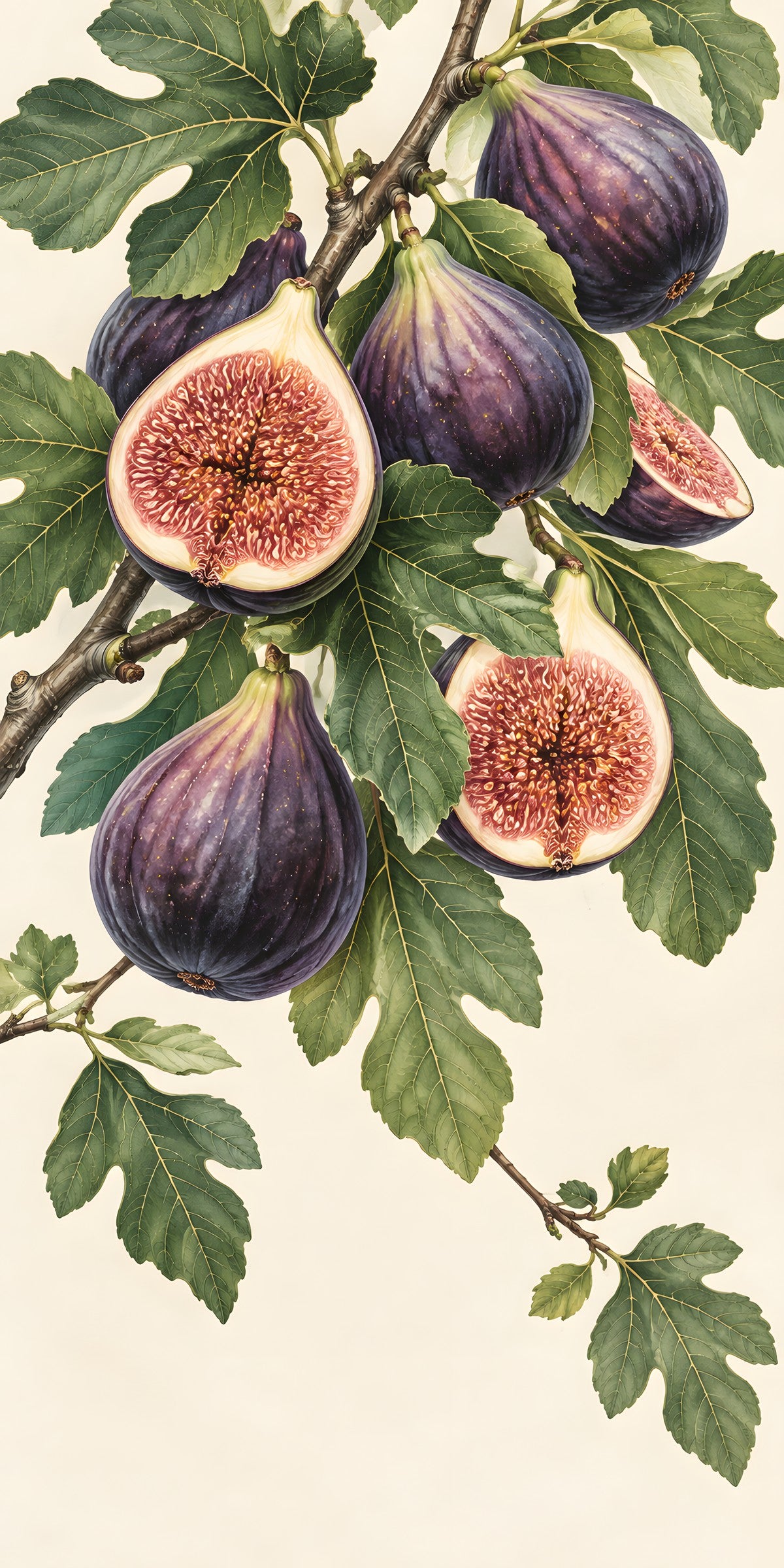 Purple Figs fridge wrap full design