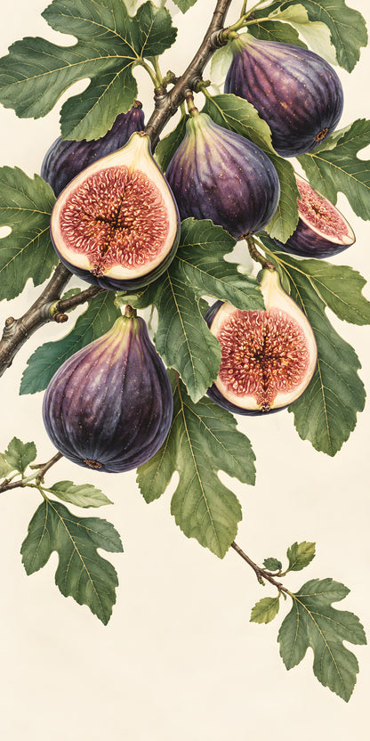 Purple Figs fridge wrap full design