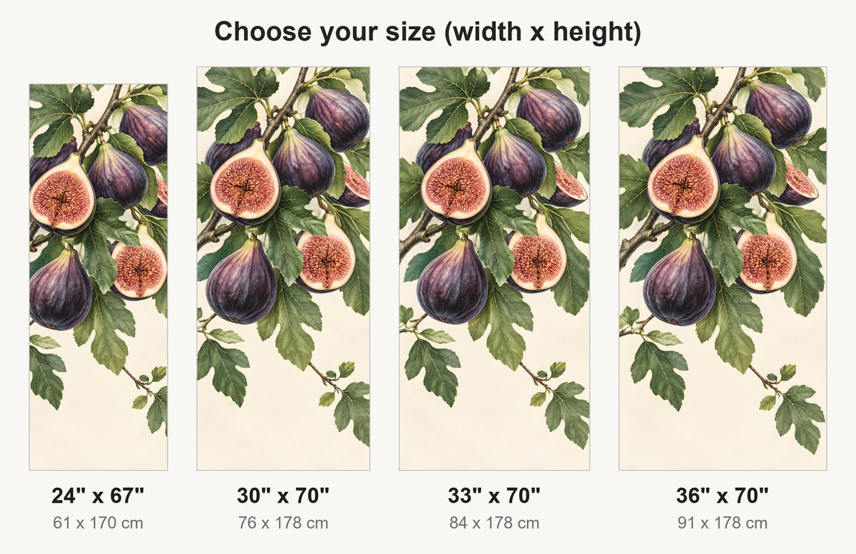 Purple Figs fridge wrap available sizes 24, 30, 33 and 36 inch