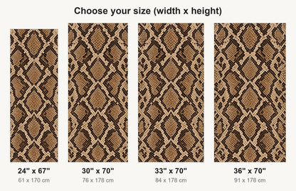 Python Snakeskin Print fridge wrap available sizes 24, 30, 33 and 36 inch