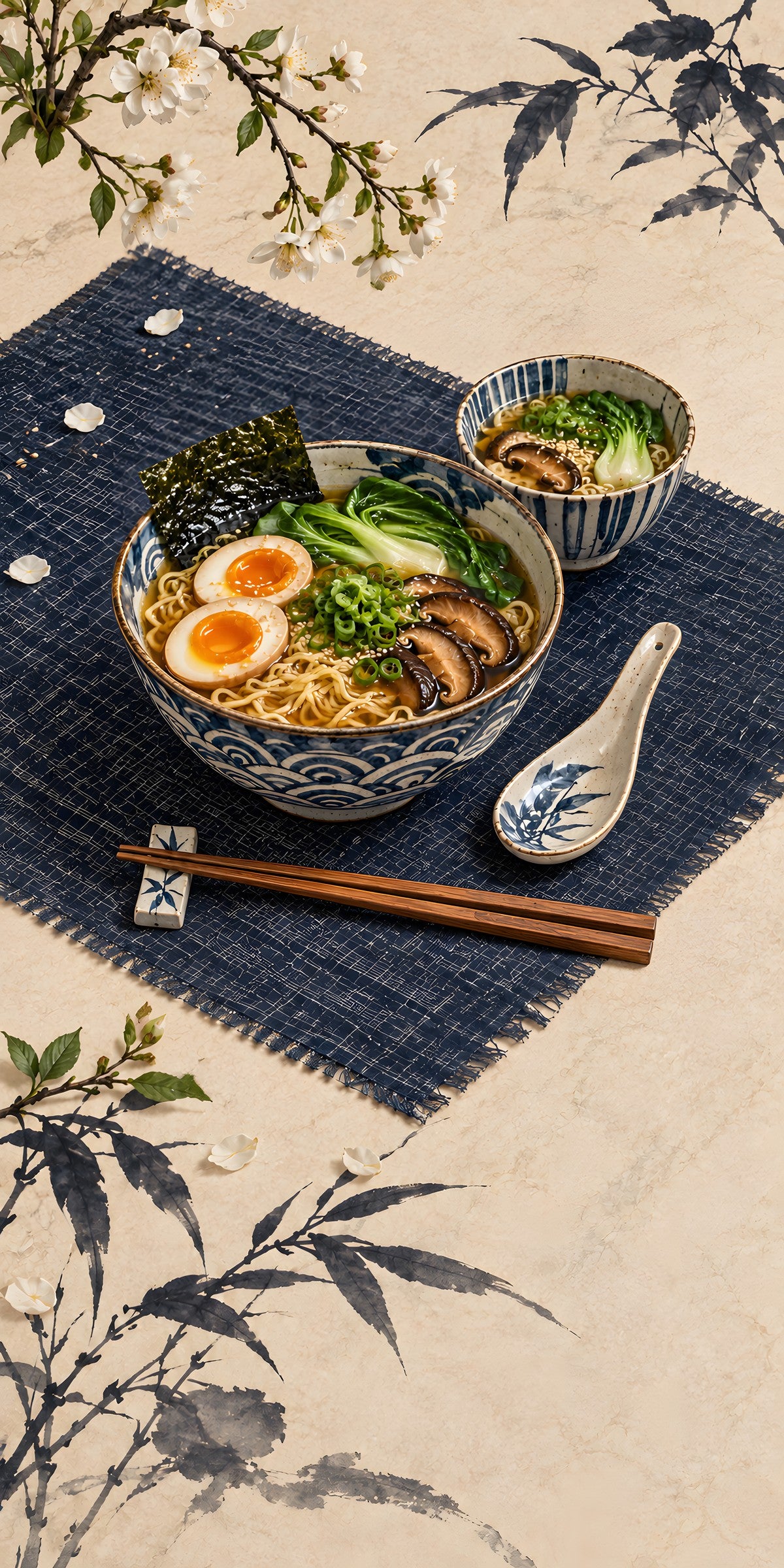 Ramen Bowls fridge wrap full design
