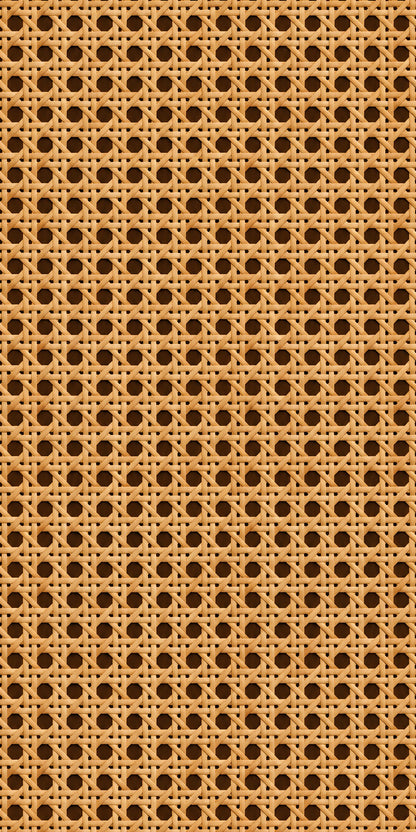 Rattan Cane fridge wrap full design