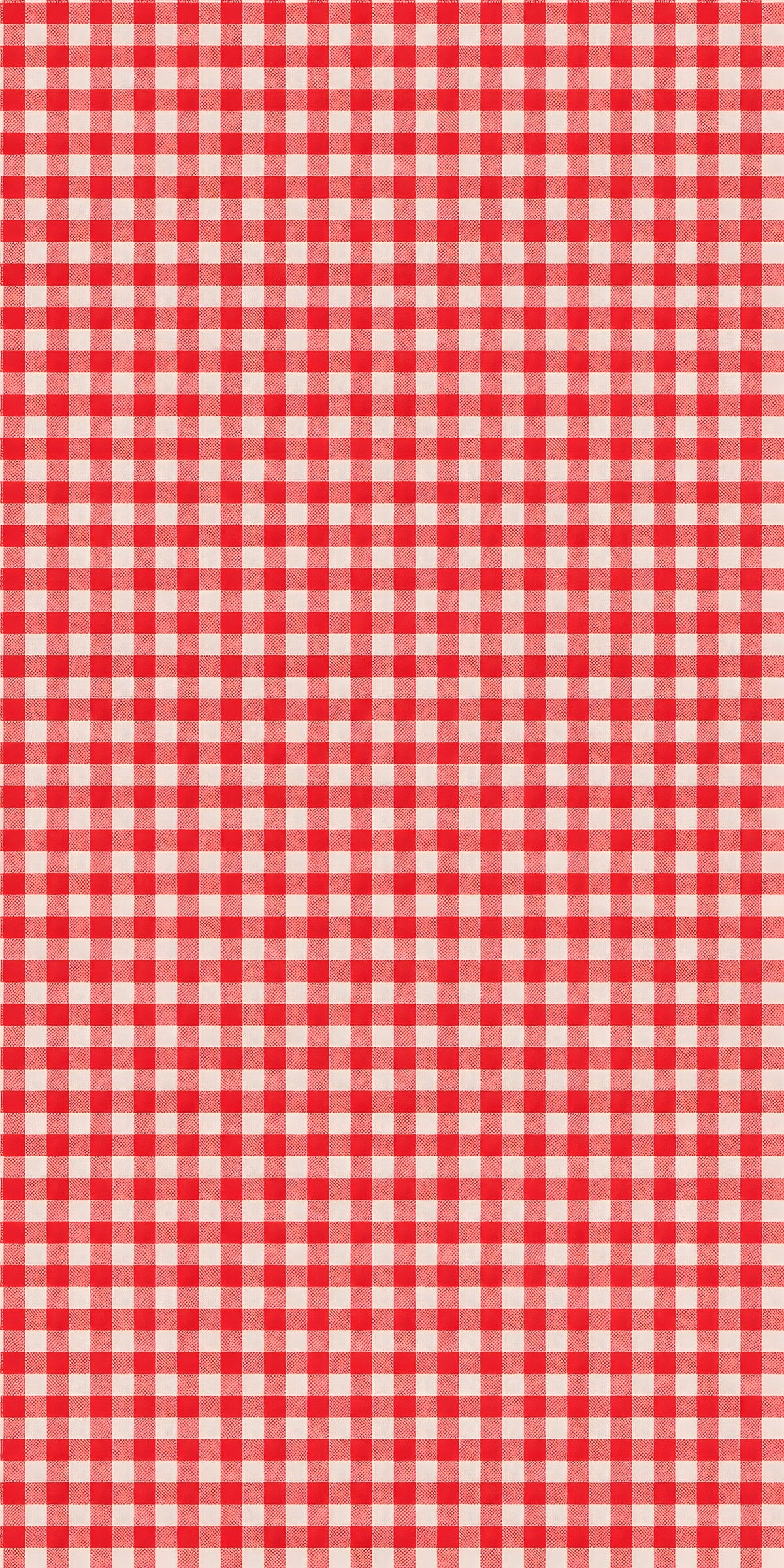Red Gingham fridge wrap full design