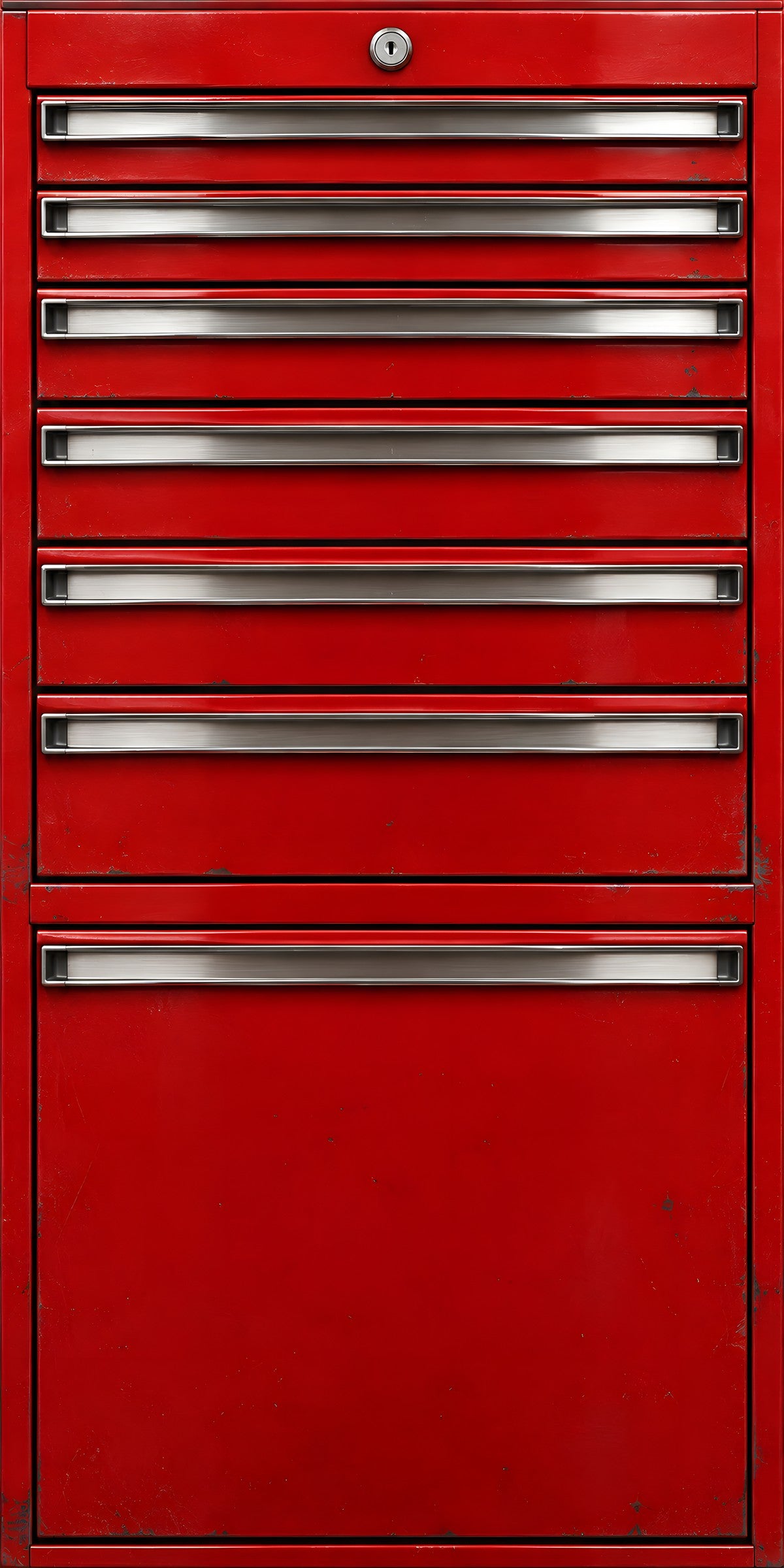 Red Tool Chest fridge wrap full design