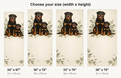 Rottweilers fridge wrap available sizes 24, 30, 33 and 36 inch