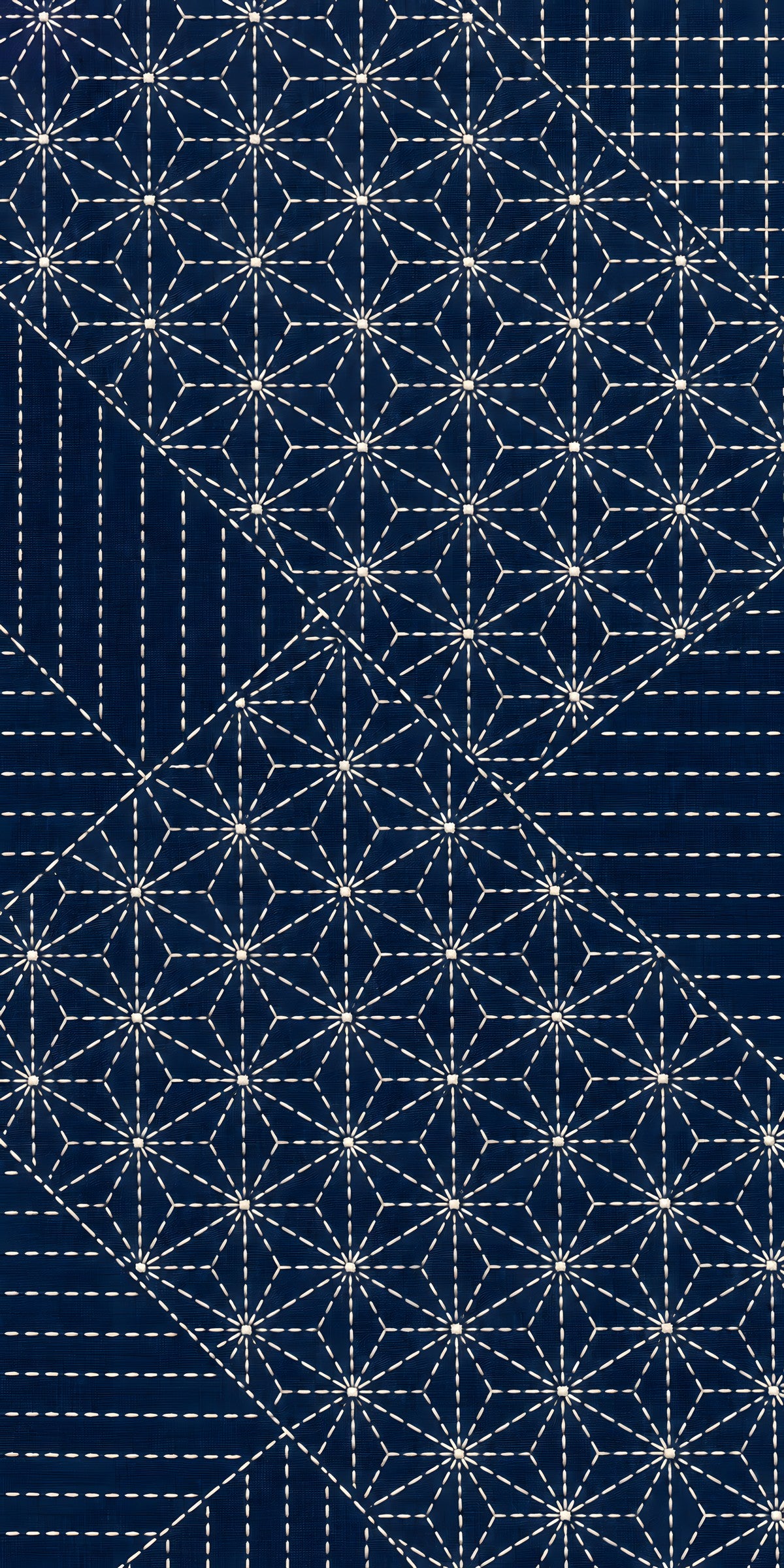 Sashiko Stitching fridge wrap full design