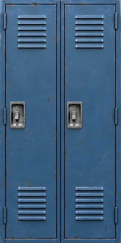 School Lockers fridge wrap full design