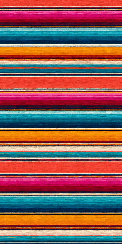 Serape Stripes fridge wrap full design