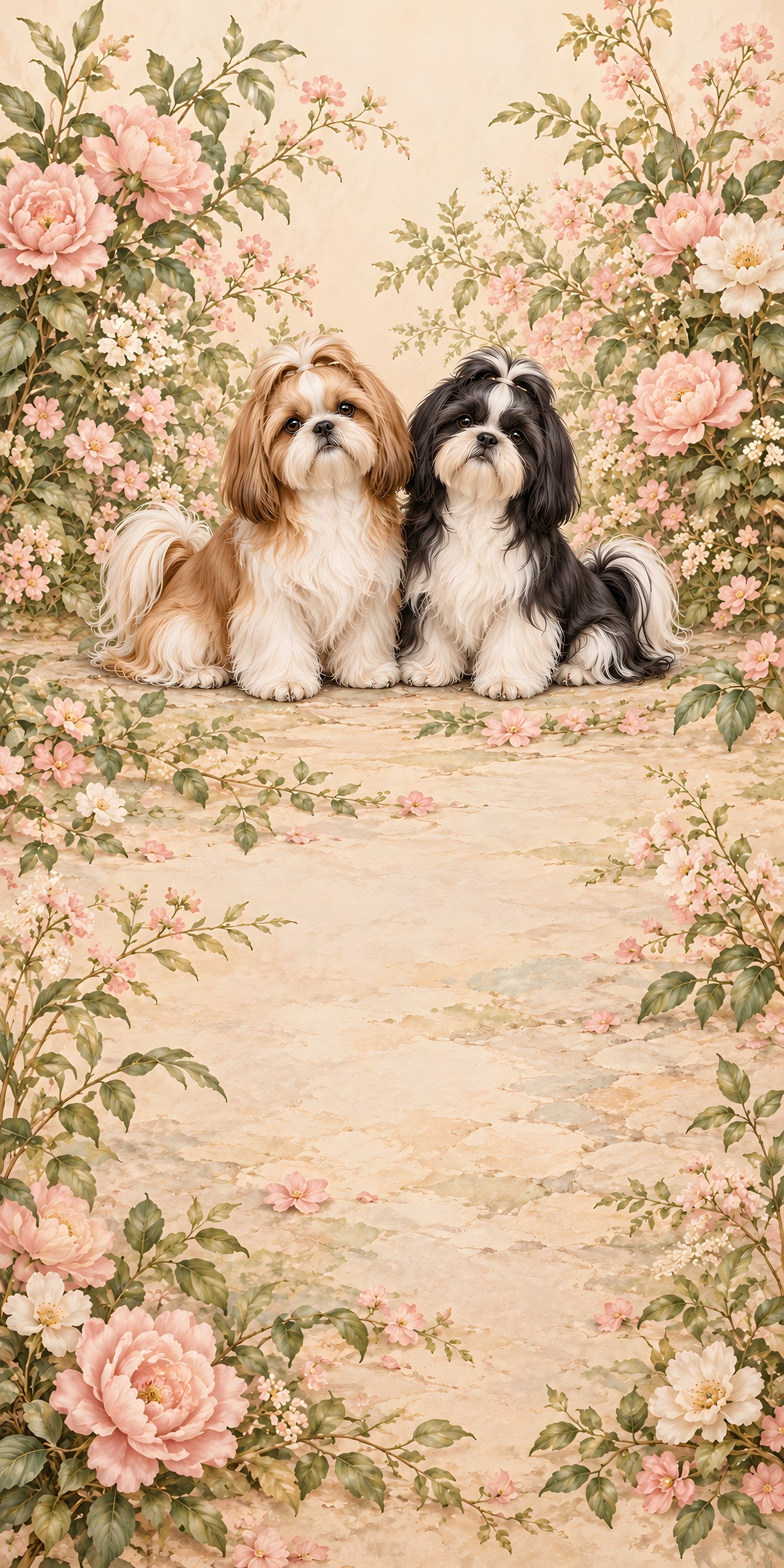 Shih Tzus fridge wrap full design