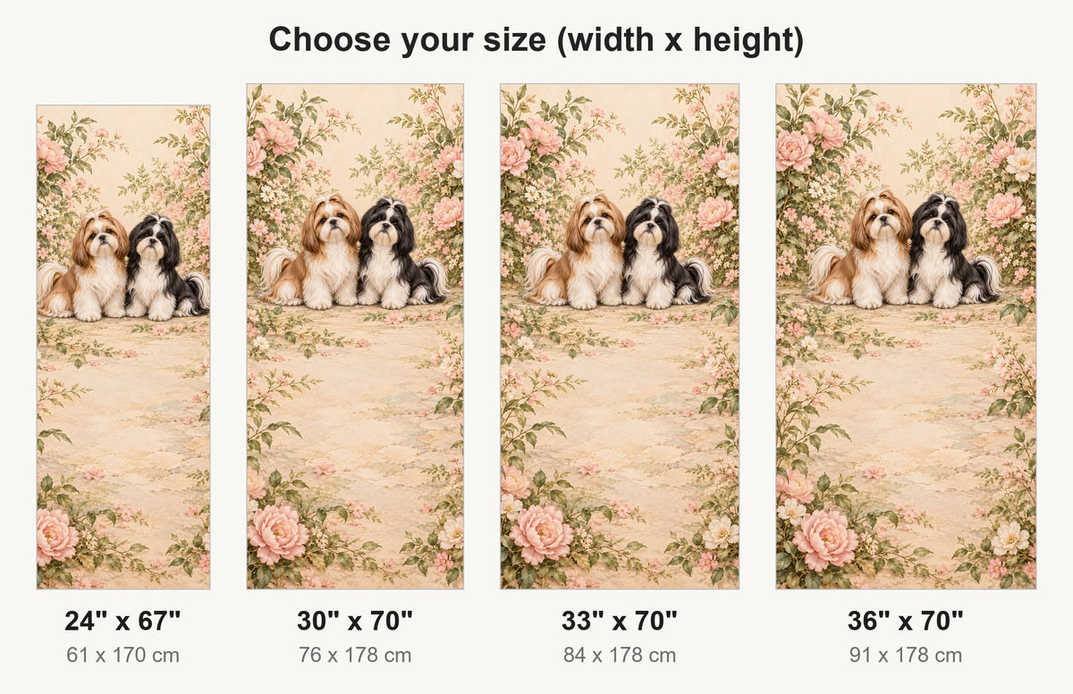 Shih Tzus fridge wrap available sizes 24, 30, 33 and 36 inch