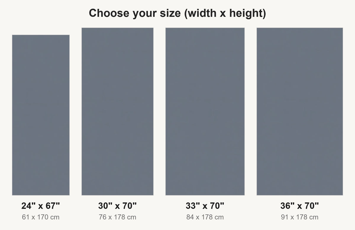 Slate Gray fridge wrap available sizes 24, 30, 33 and 36 inch