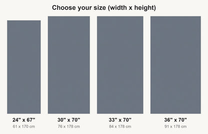 Slate Gray fridge wrap available sizes 24, 30, 33 and 36 inch