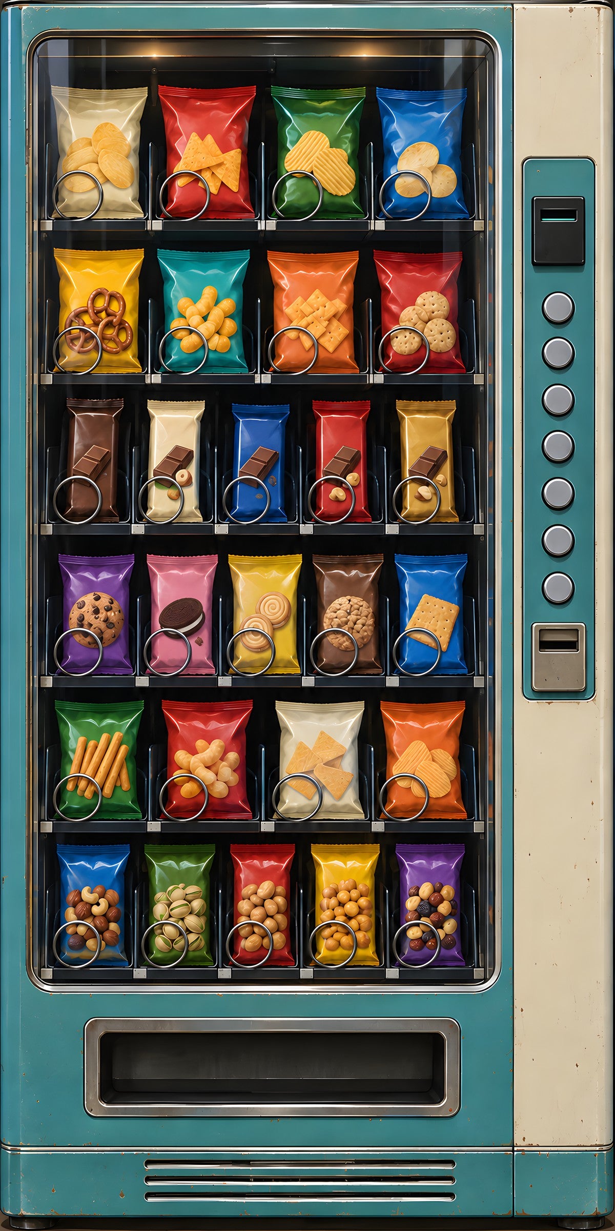 Snack Vending Machine fridge wrap full design