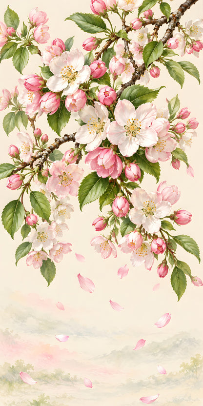 Spring Blossoms fridge wrap full design