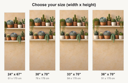 Succulent Shelves fridge wrap available sizes 24, 30, 33 and 36 inch
