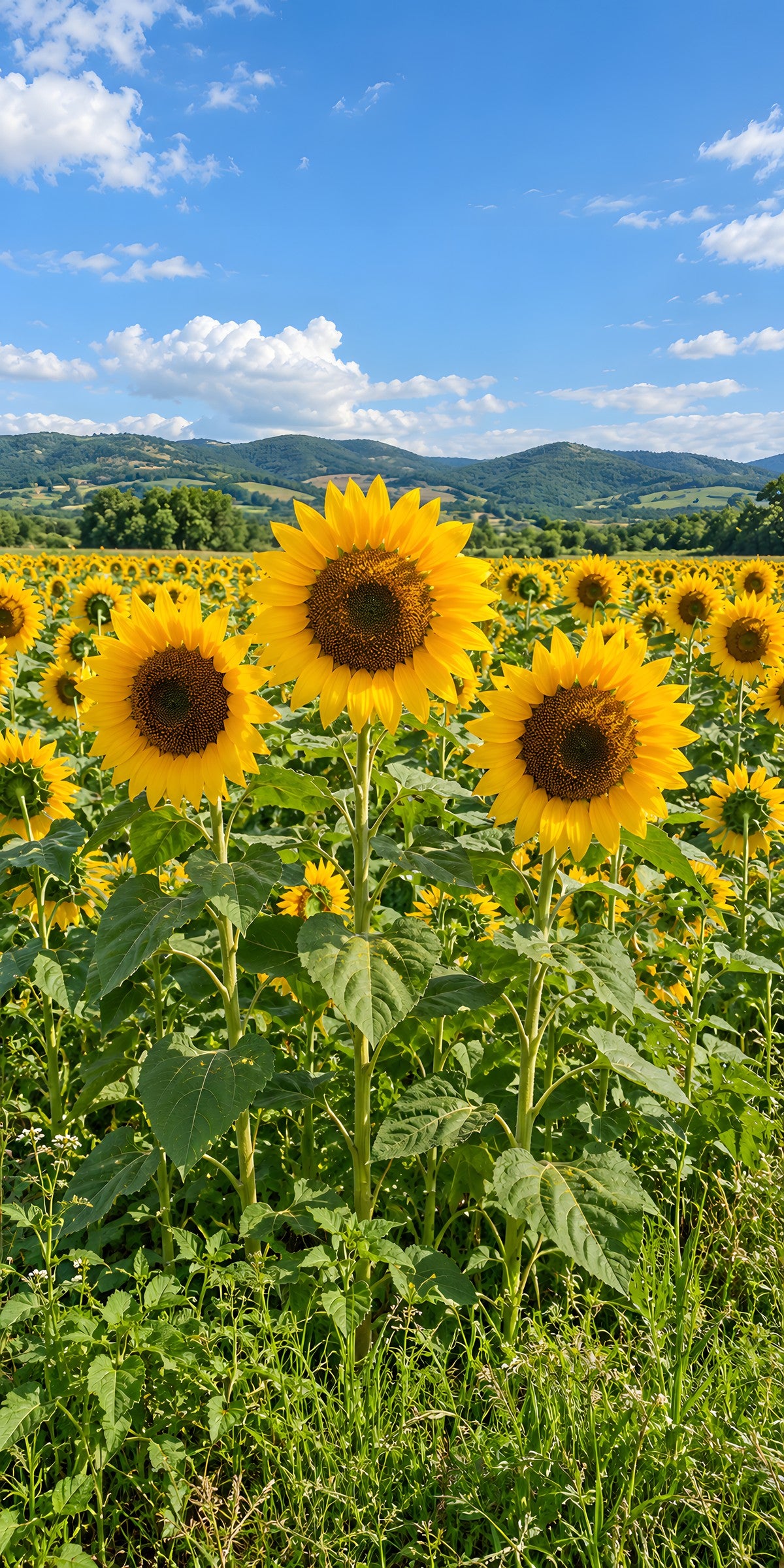 Sunflower Field fridge wrap full design