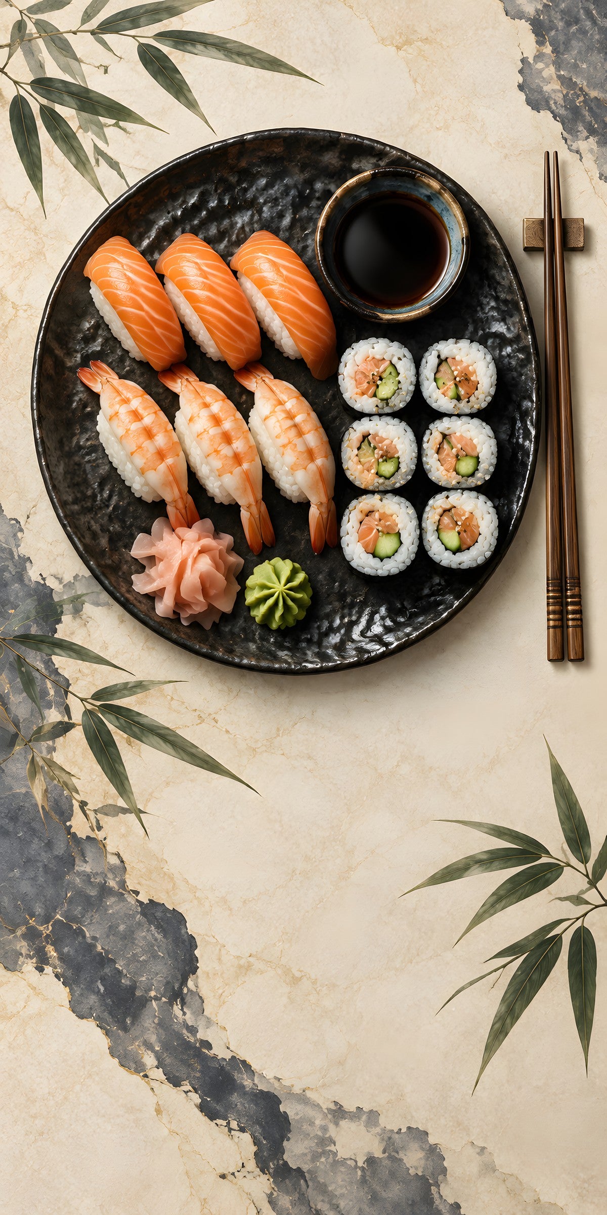 Sushi fridge wrap full design