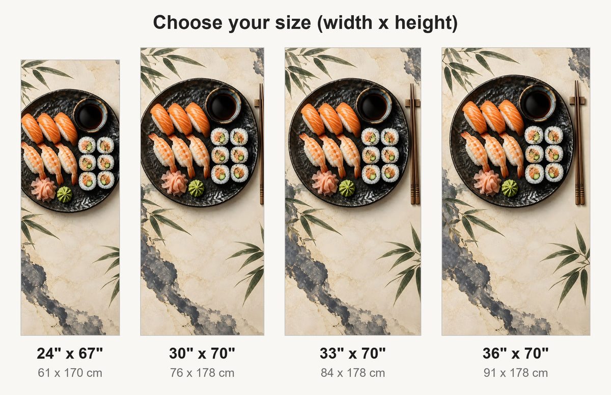 Sushi fridge wrap available sizes 24, 30, 33 and 36 inch