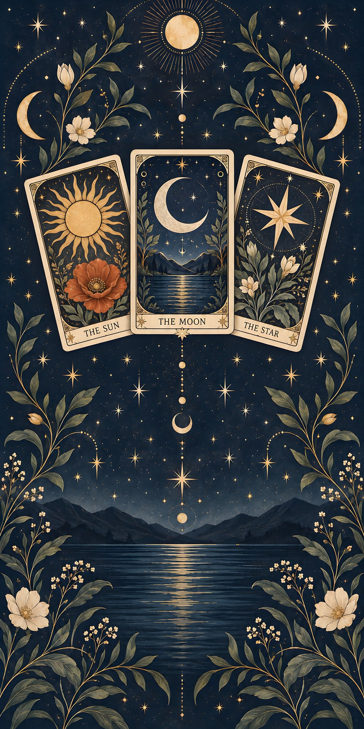 Tarot Cards fridge wrap full design