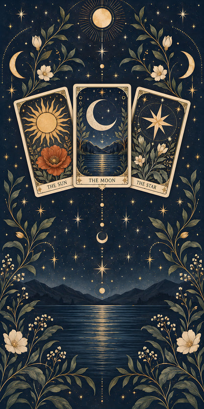 Tarot Cards fridge wrap full design