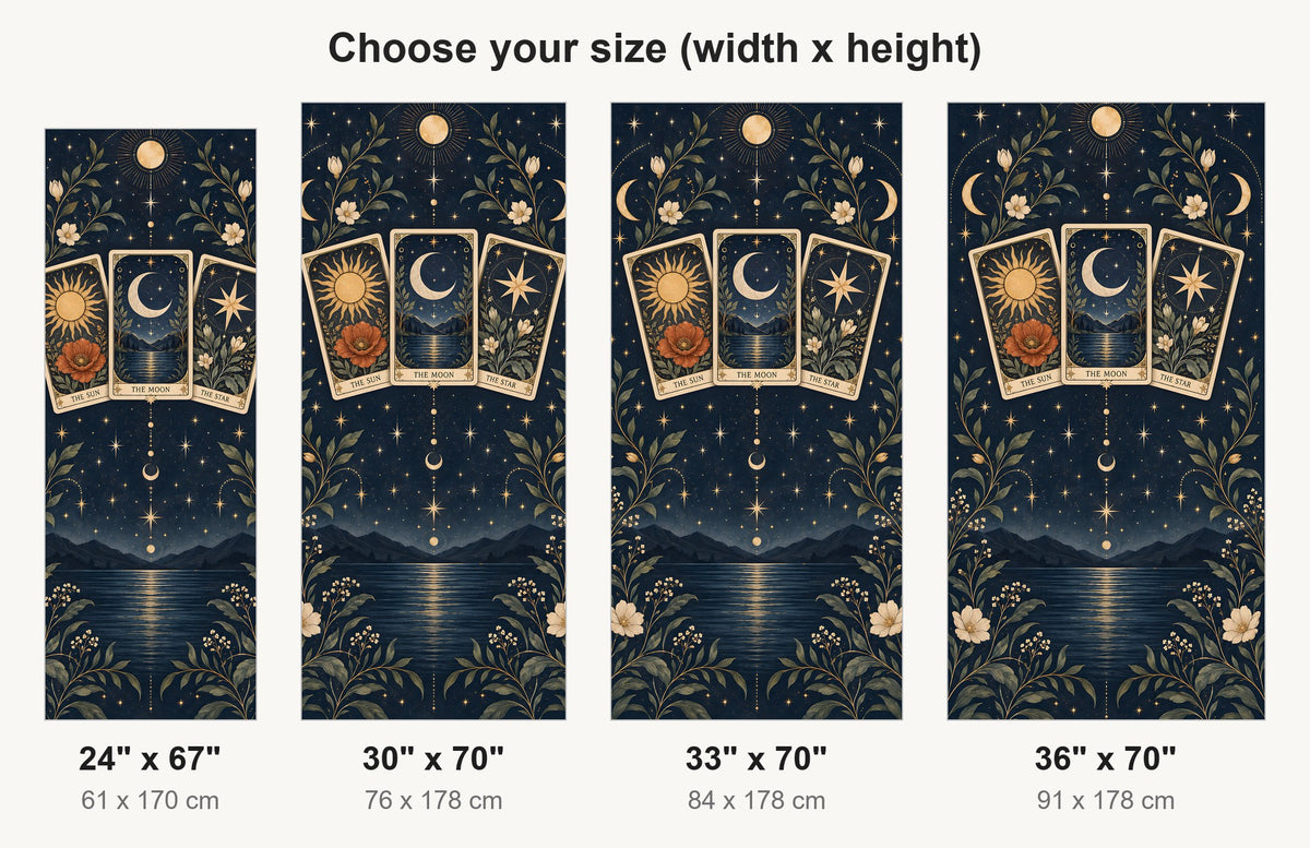 Tarot Cards fridge wrap available sizes 24, 30, 33 and 36 inch