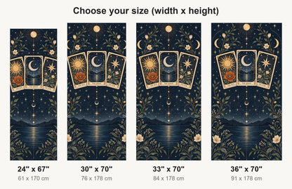 Tarot Cards fridge wrap available sizes 24, 30, 33 and 36 inch