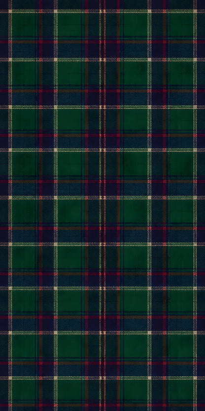 Tartan Plaid fridge wrap full design