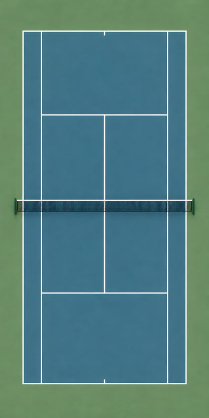 Tennis Court fridge wrap full design
