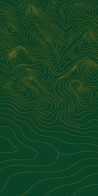 Topographic Map Lines fridge wrap full design