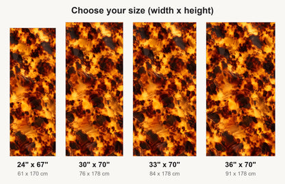 Tortoiseshell fridge wrap available sizes 24, 30, 33 and 36 inch