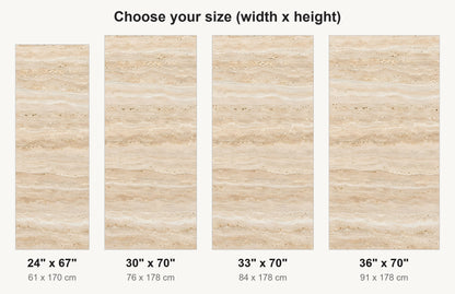 Travertine fridge wrap available sizes 24, 30, 33 and 36 inch