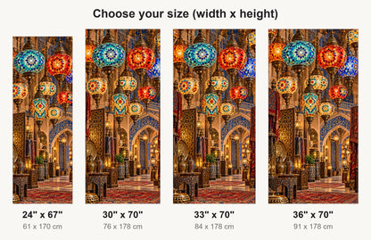 Turkish Mosaic Lamps fridge wrap available sizes 24, 30, 33 and 36 inch