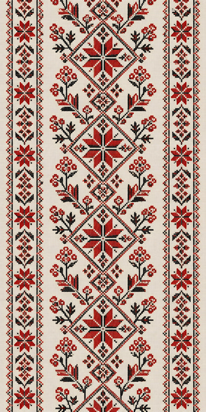 Ukrainian Embroidery fridge wrap full design