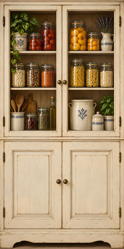 Vintage Pantry fridge wrap full design