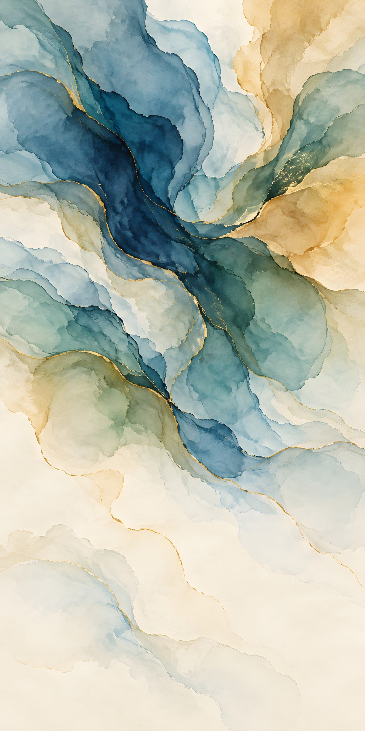 Watercolor Abstract fridge wrap full design