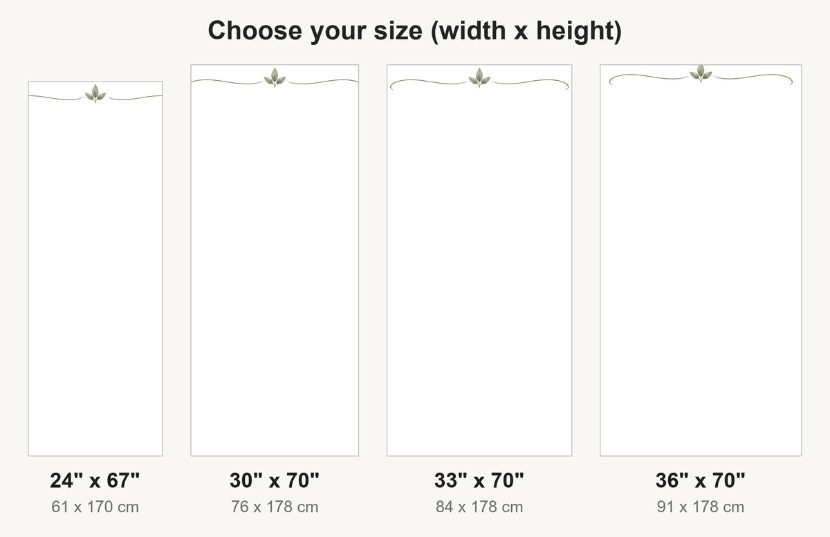 Whiteboard Look fridge wrap available sizes 24, 30, 33 and 36 inch