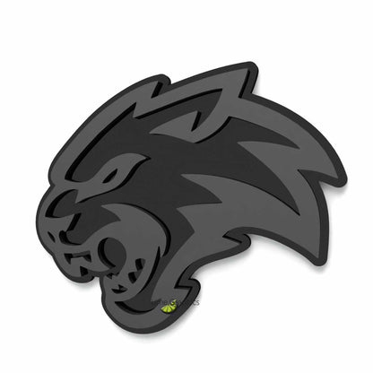 Wild Cat Fender 3D Emblem Badge