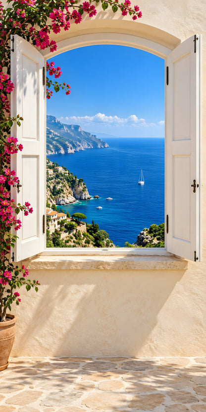 Window to the Sea fridge wrap full design