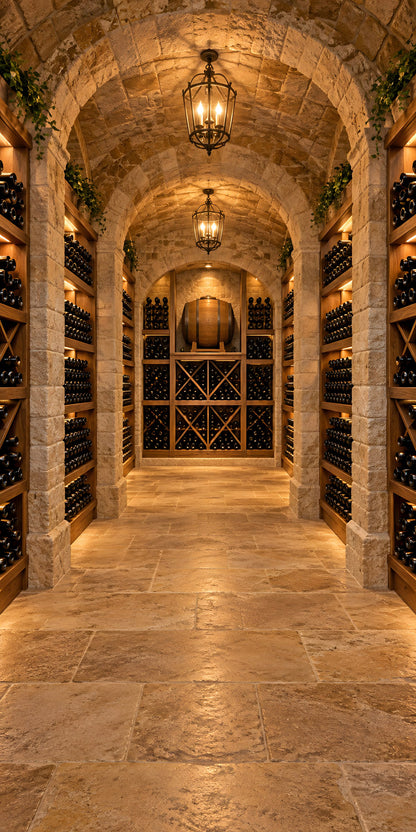 Wine Cellar fridge wrap full design