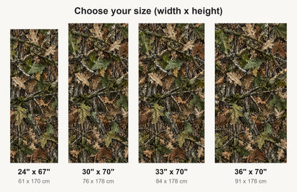 Woodland Camo fridge wrap available sizes 24, 30, 33 and 36 inch