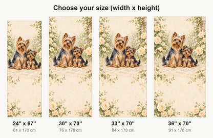 Yorkshire Terriers fridge wrap available sizes 24, 30, 33 and 36 inch